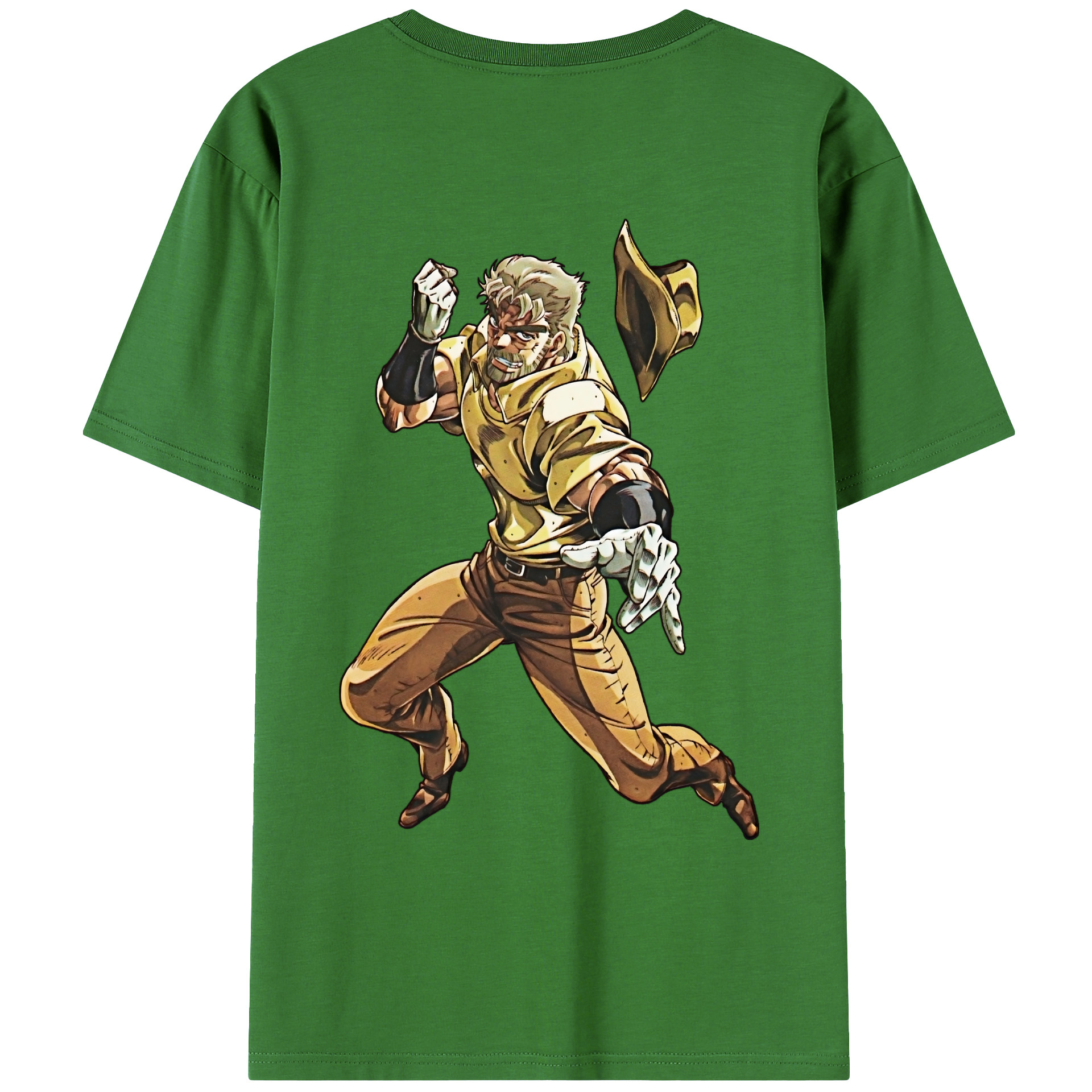 （画像用） ジョジョの奇妙な冒険 ジョセフ?ジョースター JoJo's Bizarre Adventure Joseph Joestar レディース半袖Tシャツ(バックプリント)